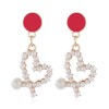 Korean Fashion Sweet Simple Love Pearl Earrings Nhsc201820