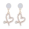Korean Fashion Sweet Simple Love Pearl Earrings Nhsc201820