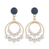 Korean Fashion Sweet Simple Circle Pearl Earrings Nhsc201821