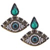 Fashion Metal Flash Diamond Demon Eye Exaggerated Earrings Nhsc201832