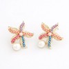 Fashion Jewelry Korean Fashion Starfish Stud Earrings Nhsc202421