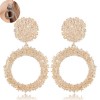 Fashion Jewelry Metallic Simple Circle Exaggerated Earrings Nhsc202440