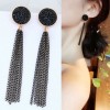 Fashion Jewelry Metallic Simple Fringed Temperament Female Earrings Nhsc202449