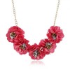 Fashion Jewelry Fabric Flower Necklace Nhsc202452