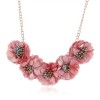 Fashion Jewelry Fabric Flower Necklace Nhsc202452