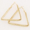 Fashion Jewelry Metallic Simple Beaded Triangle Earrings Nhsc202457
