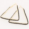Fashion Jewelry Metallic Simple Beaded Triangle Earrings Nhsc202457