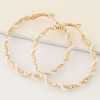 Fashion Jewelry Metal Wild Guilloch Earrings Nhsc202458