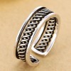 Fashion Jewelry Metal Vintage Woven Open Ring Nhsc202471