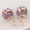 New Fashion Simple Ceramic Smile Earrings Yiwu Toppinggoods Wholesale Nhsc208612