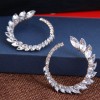 Fashionable Metal Bright And Simple Exaggerated Earrings Yiwu Toppinggoods Wholesale Nhsc208664
