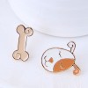 Korean Fashion Sweet Dog Bone Asymmetric Earrings Yiwu Toppinggoods Wholesale Nhsc210060