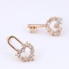 Korean Fashion Sweet Ol Concise Key Lock Asymmetric Earrings Yiwu Toppinggoods Wholesale Nhsc210065
