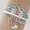 Creative Branches And Leaves Bird Owl Handmade Multilayer Braided Bracelet Yiwu Toppinggoods Wholesale Nhsc210066