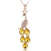 New Genuine Gold Electroplated Malachite Zircon Necklace Yiwu Toppinggoods Wholesale Nhsc210083