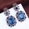 Fashion Retro Metal Baroque Gems Simple Exaggerated Earrings Yiwu Toppinggoods Wholesale Nhsc210432