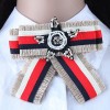 Simple Bow Knot Versatile Metal Woven Rice Beads Pentagram Tassel Accessories Collar Brooch Yiwu Toppinggoods Wholesale Nhsc211272