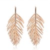 Metal Hollow Branches Leaves Leaves Exaggerated Earrings Yiwu Toppinggoods Wholesale Nhsc211309
