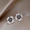 Korean Fashion Sweet And Simple Fourleafs Clover Earrings Toppinggoods Wholesale  Nhsc216810