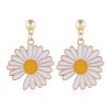 Korean Fashion Sweet And Simple Chrysanthemum Personality Earrings Nhsc216996