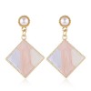 Korean Fashion Sweet And Simple Geometric Square Personality Temperament Earrings Nhsc216997