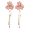 Korean Style Fashion Simple Flower Fringe Temperament Earrings Nhsc216998