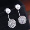 Exquisite 925 Silver Needle Korean Fashion Sweet Inlaid Zirconium Bright Beads Personality Earring Wholesale Nhsc218102