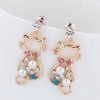 Boutique Korean Fashion Metal Sweet Cat Personality Temperament Earrings Wholesale Toppinggoods Nhsc219056