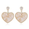 Korean Fashion Metal Sweet And Simple Peach Heart Earrings Wholesale Toppinggoods Nhsc219067