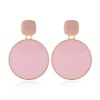 Korean Stylish Metal Sweet Contrast Color Disc Earrings Wholesale Toppinggoods Nhsc219069