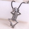 Fashion Retro Trend Mens Domineering Retro Skull Exaggerated Necklace Wholesale Toppinggoods Nhsc221084