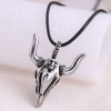 Fashion Retro Bull Head Trend Mens Domineering Retro Exaggerated Necklace Wholesale Toppinggoods Nhsc221092