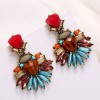 Fashion Metal Simple Color Gems Temperament Exaggerated Earrings  Wholesale Toppinggoods Nhsc221633