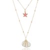 Fashion Metal Simple Seashell Accessories Double Temperament Personality Necklace Wholesale Niihaojewelry Nhsc223409