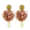 Korean Fashion Simple Idyllic Flowers Water Droplets Personality Temperament Earrings Wholesale Toppinggoods Nhsc225004