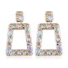 Metal Simple Geometric Shape Shine Gem Temperament Exaggerated Earrings Wholesale Toppinggoods Nhsc225006