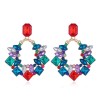 Metal Simple And Brilliant Sparkle Gems Exaggerated Stud Earrings Wholesale Toppinggoods Nhsc225007