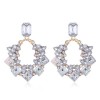 Metal Simple And Brilliant Sparkle Gems Exaggerated Stud Earrings Wholesale Toppinggoods Nhsc225007