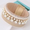 New Trend Metal Gorgeous Flash Diamond Pearl Multilayer Leather Wild Temperament Fashion Magnetic Buckle Bracelet Wholesale Toppinggoods Nhsc225546
