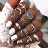 Fashion Metal Simple Meniscus Plane Exaggerated Combination Ring Wholesale Toppinggoods Nhsc228009