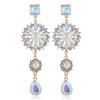 Fashion Metal Flash Diamond Sun Flower Drop Exaggerated Earrings  Wholesale Toppinggoods Nhsc231811