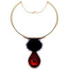 Fashion Metal Hair Ball Waterdrop Gem Collar Wholesale Toppinggoods Nhsc231829