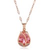 Korean Fashion Copper Microset Zirconium Tulip Necklace Wholesale Toppinggoods Nhsc232498