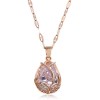 Korean Fashion Copper Microset Zirconium Tulip Necklace Wholesale Toppinggoods Nhsc232498