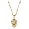 Korean Fashion Copper Microset Zirconium Cute Cap Hat Necklace Wholesale Toppinggoods Nhsc232499