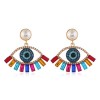 New Fashion Metal Shining Devils Eye Earrings Wholesale Toppinggoods Nhsc233357