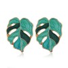 Fashion Metal Wild Contrast Color Maple Temperament Exaggerated Earrings Wholesale Toppinggoods Nhsc233362