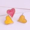 Boutique Korean Fashion Sweet Ol Hit Color Love Asymmetric Earrings Wholesale Toppinggoods Nhsc234294