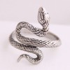 European And American Fashion Metal Lucky Snake Personality Open Ring Nhsc235728