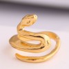 Fashion New  Metal Simple Auspicious Snake Personality Open Ring Wholesale   Nhsc235729